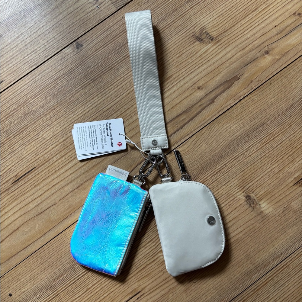 NWT dual pouch *iridescent